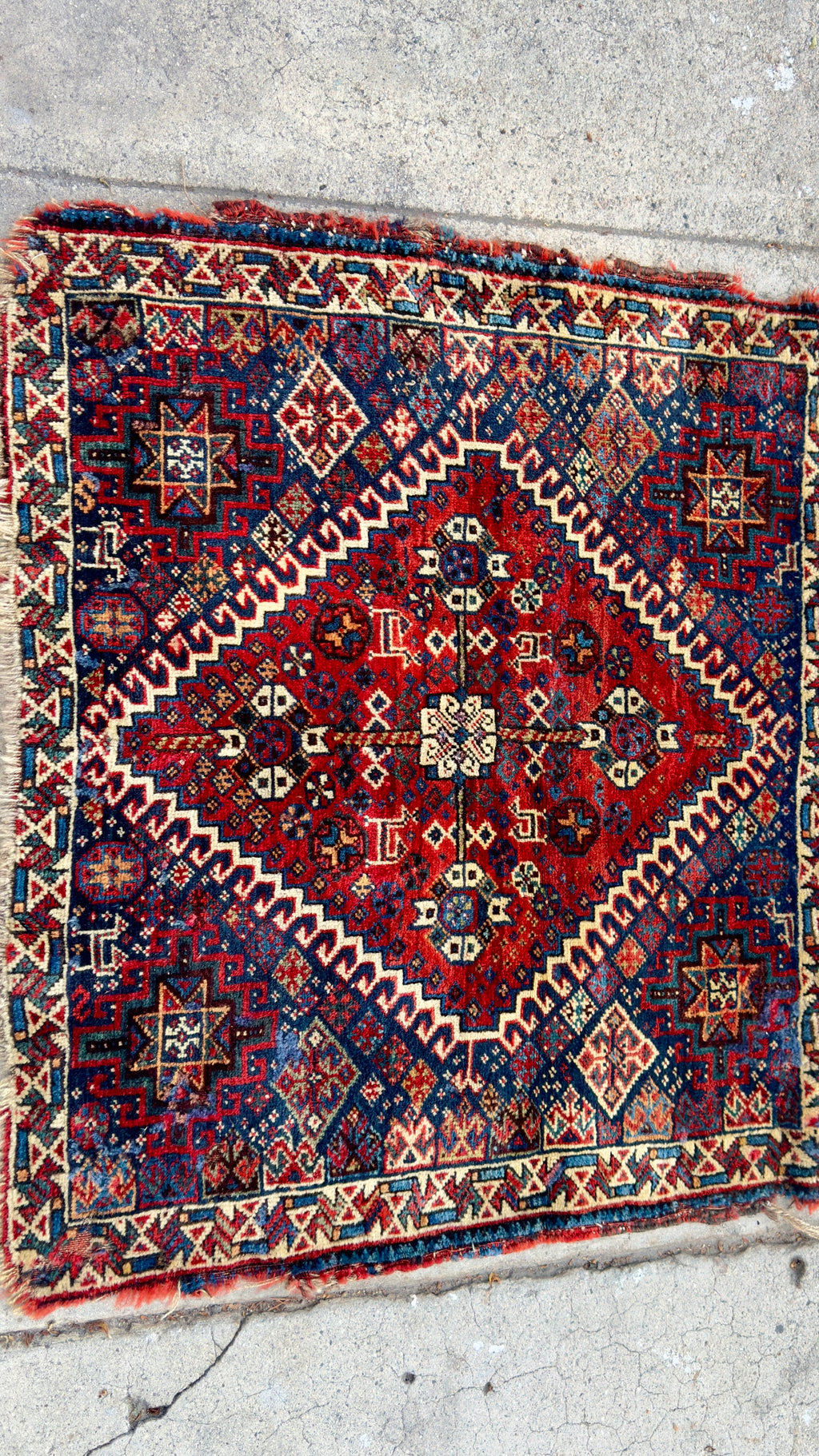 59632 Antique Ghashghaie Mat