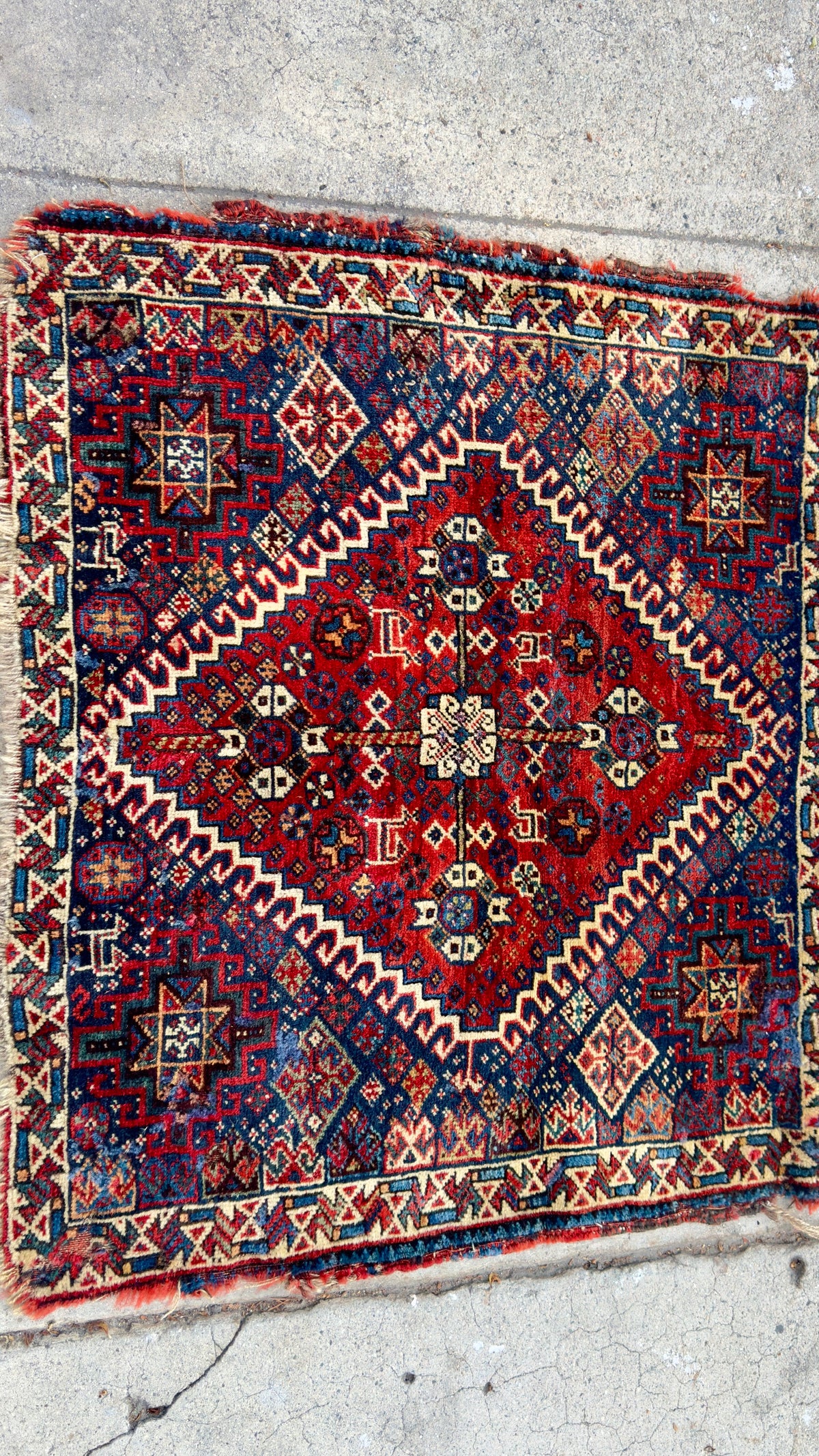 59632 Antique Ghashghaie Mat