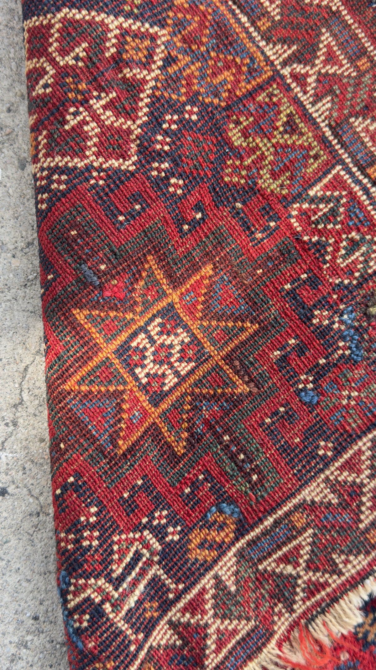 59632 Antique Ghashghaie Mat