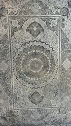9326.I Very fine Persian copper tray  13"x18"