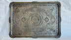 9326.I Very fine Persian copper tray  13"x18"