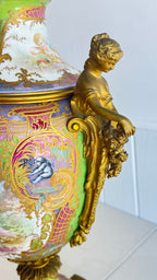 Antique French Porcelain Sevres 26"x9"