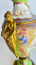 Antique French Porcelain Sevres 26"x9"