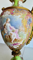 Antique French Porcelain Sevres 26"x9"