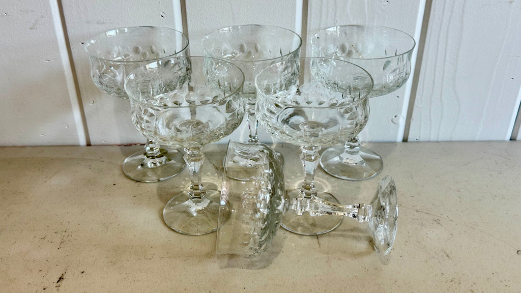 Vintage German 24% lead crystal (Echt Bleikristall) stemware and glassware pieces. 18 pieces