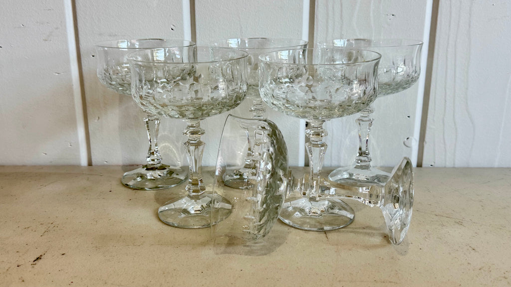 Vintage German 24% lead crystal (Echt Bleikristall) stemware and glassware pieces. 18 pieces