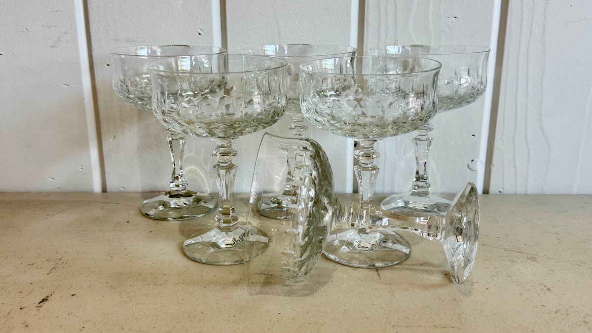 Vintage German 24% lead crystal (Echt Bleikristall) stemware and glassware pieces. 18 pieces