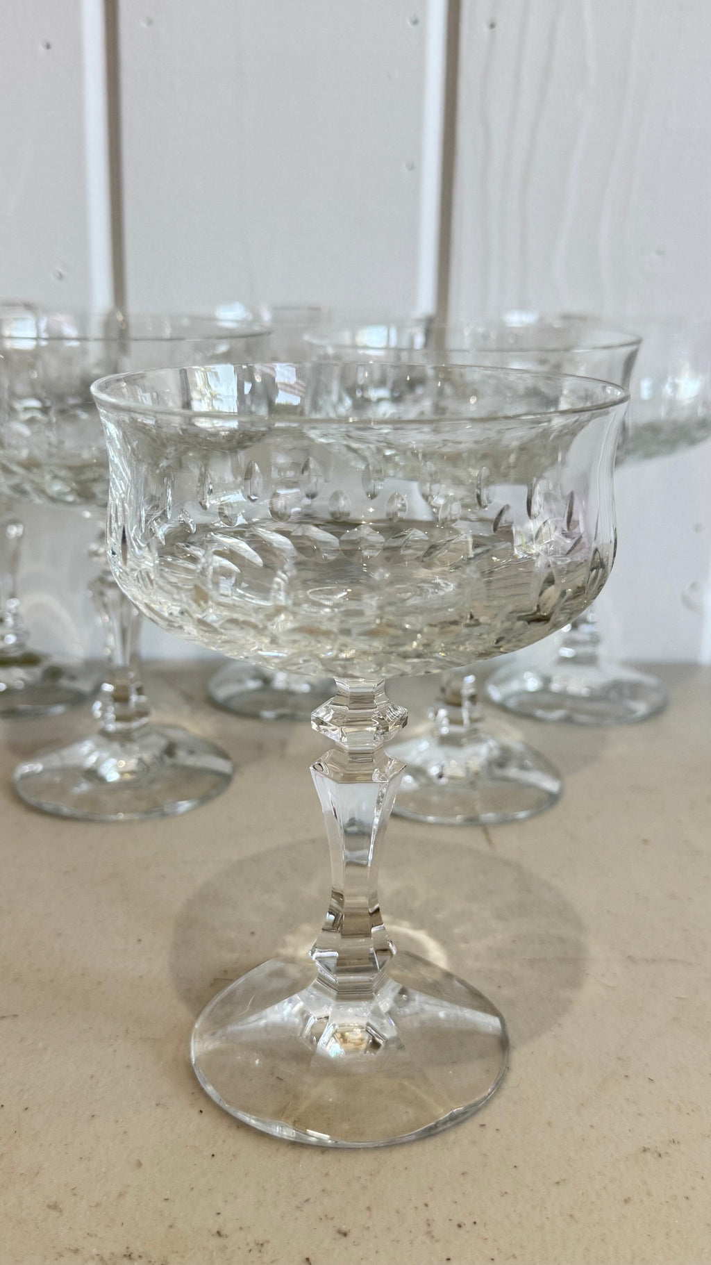 Vintage German 24% lead crystal (Echt Bleikristall) stemware and glassware pieces. 18 pieces