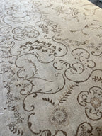 56599 Vintage Kashan Persian Rug 9' x 14'