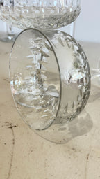 Vintage German 24% lead crystal (Echt Bleikristall) stemware and glassware pieces. 18 pieces