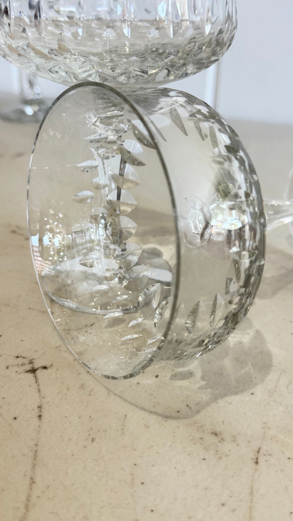 Vintage German 24% lead crystal (Echt Bleikristall) stemware and glassware pieces. 18 pieces