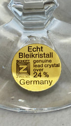 Vintage German 24% lead crystal (Echt Bleikristall) stemware and glassware pieces. 18 pieces