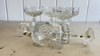 Vintage German 24% lead crystal (Echt Bleikristall) stemware and glassware pieces. 18 pieces