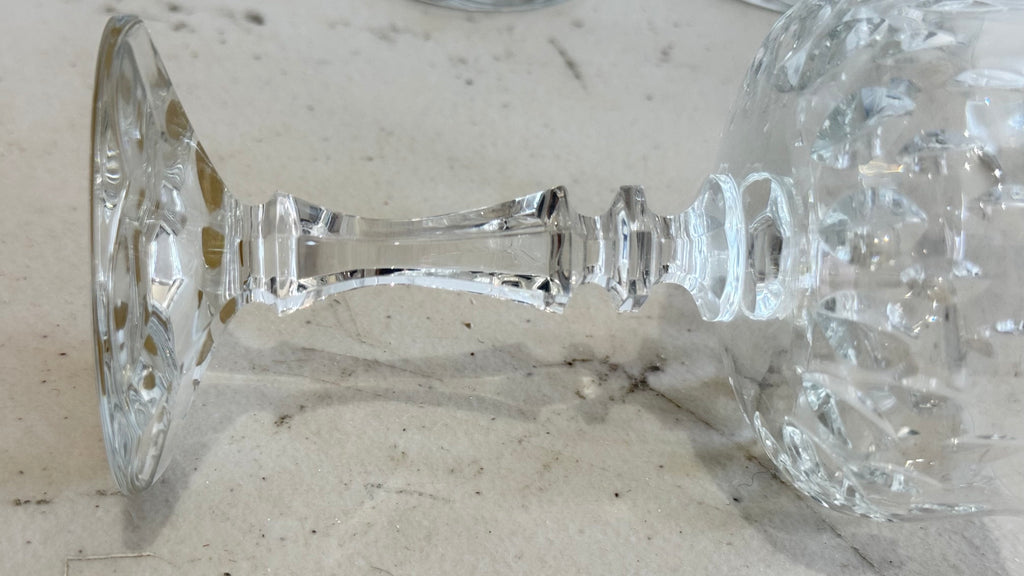 Vintage German 24% lead crystal (Echt Bleikristall) stemware and glassware pieces. 18 pieces