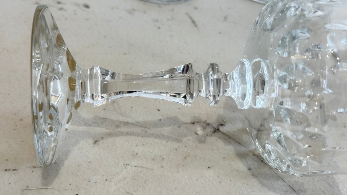 Vintage German 24% lead crystal (Echt Bleikristall) stemware and glassware pieces. 18 pieces