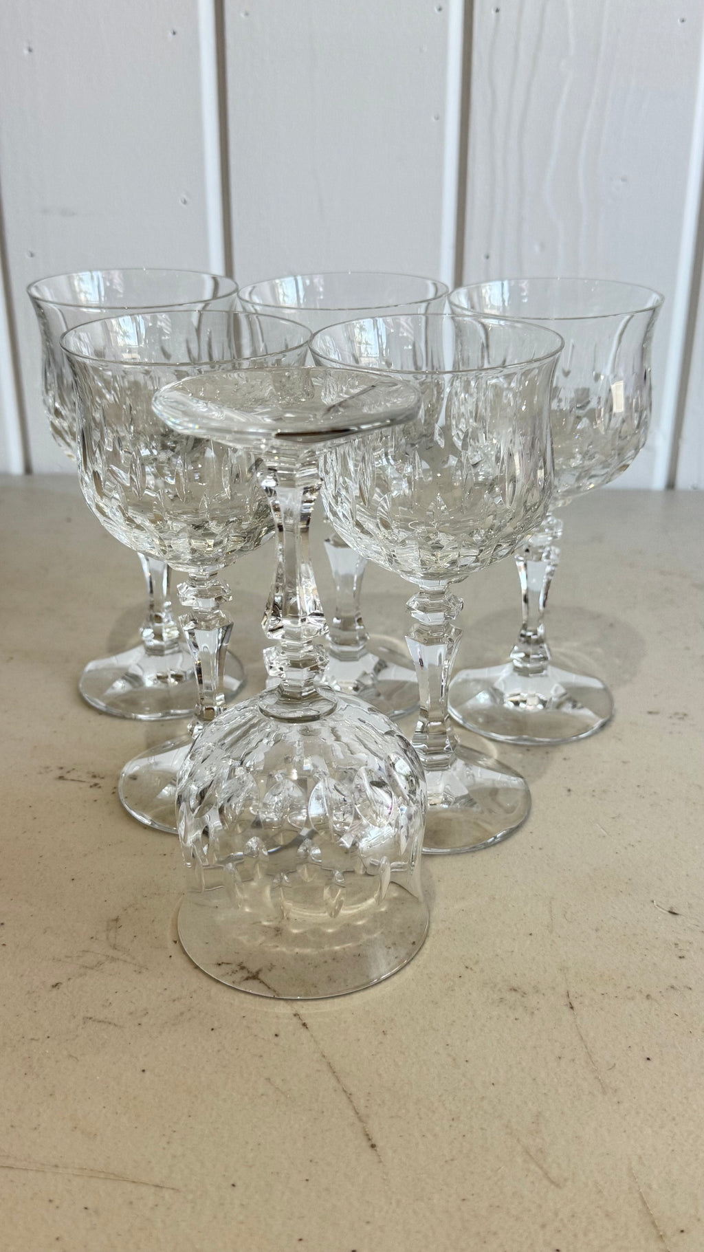 Vintage German 24% lead crystal (Echt Bleikristall) stemware and glassware pieces. 18 pieces