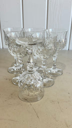 Vintage German 24% lead crystal (Echt Bleikristall) stemware and glassware pieces. 18 pieces