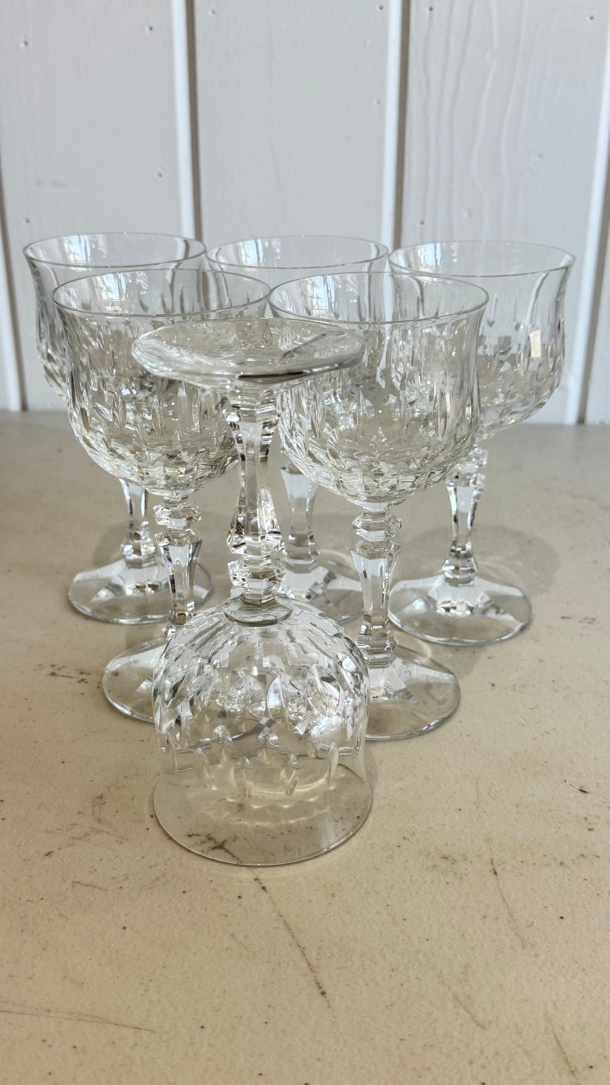 Vintage German 24% lead crystal (Echt Bleikristall) stemware and glassware pieces. 18 pieces