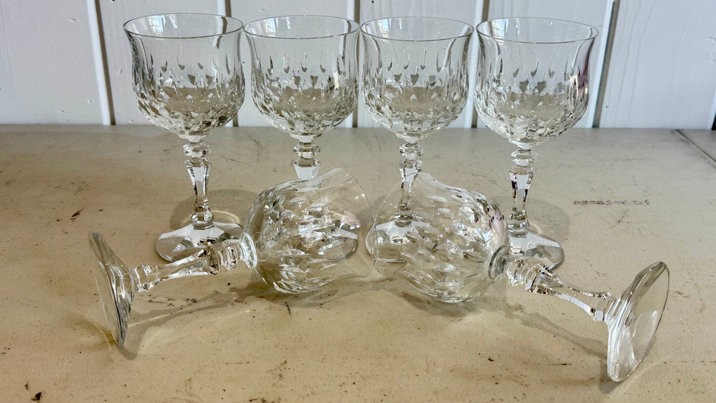 Vintage German 24% lead crystal (Echt Bleikristall) stemware and glassware pieces. 18 pieces