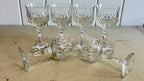 Vintage German 24% lead crystal (Echt Bleikristall) stemware and glassware pieces. 18 pieces