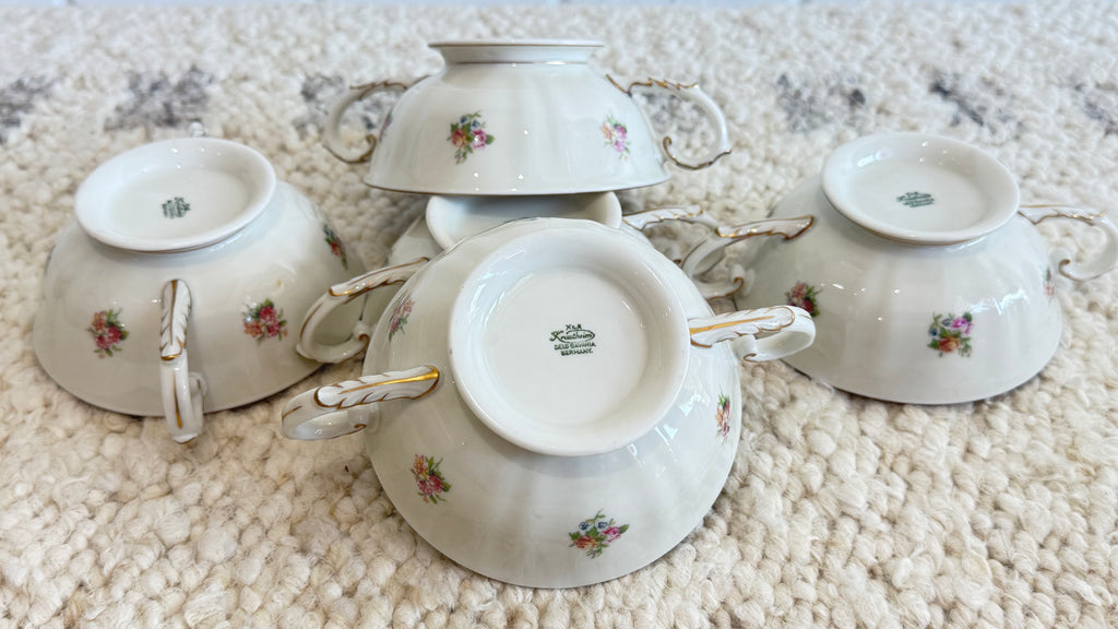 Set of china marked Krautheim & Adelberg Bavaria Germany  K&A
