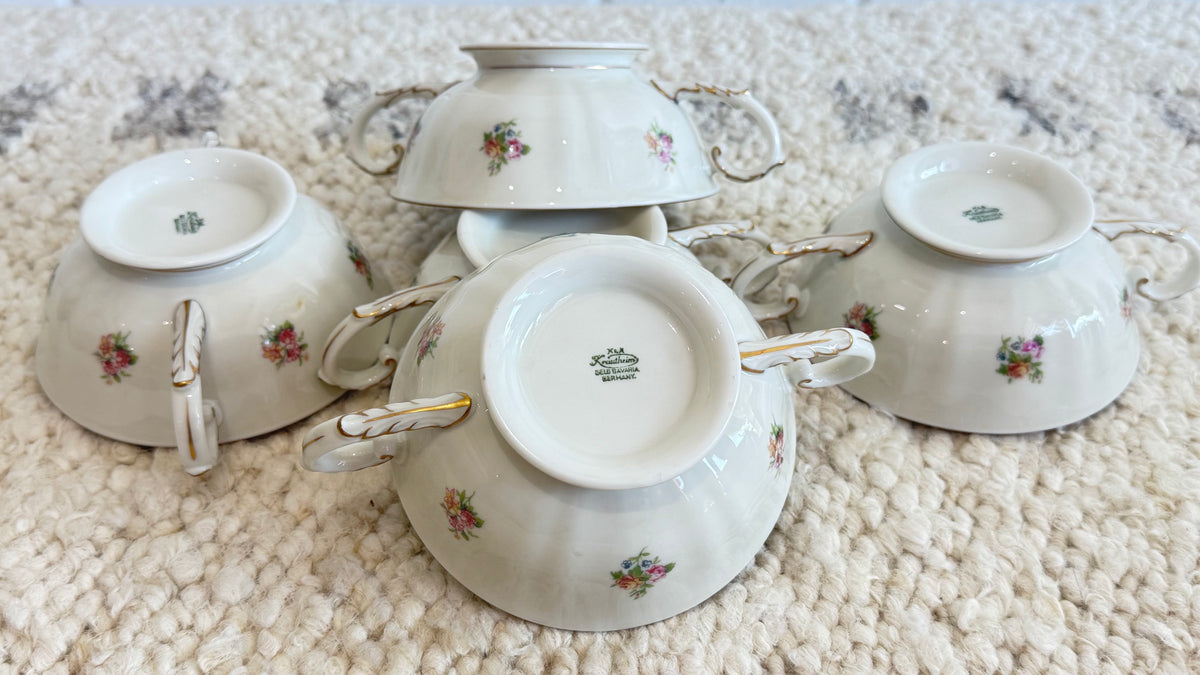 Set of china marked Krautheim & Adelberg Bavaria Germany  K&A