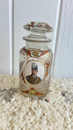 2 Antique Persian Qajar era reverse painted glass snuff bottles (19th Century)