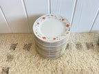 32 plates, three sets, dinner,