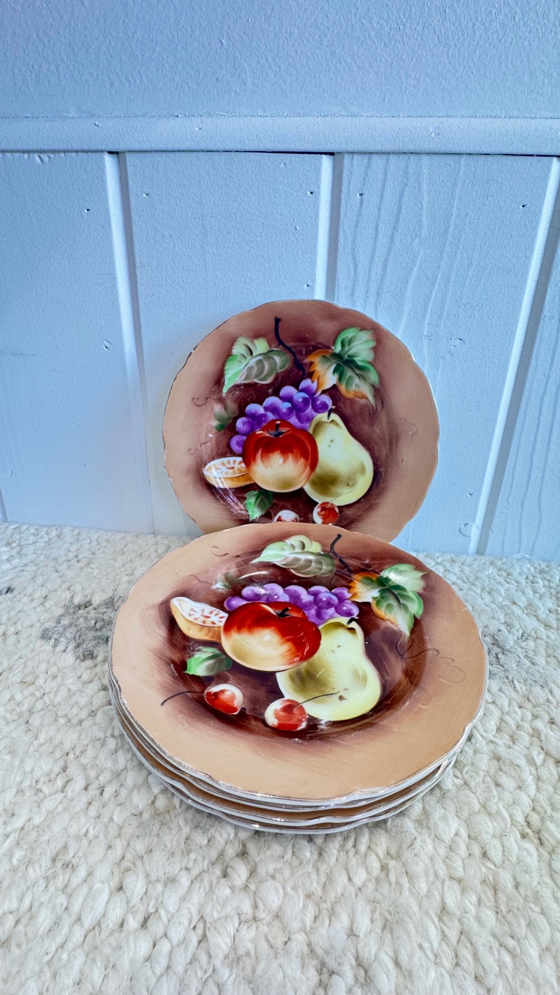 32 plates, three sets, dinner,