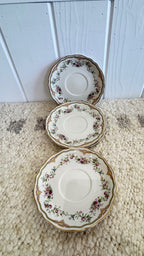 32 plates, three sets, dinner,