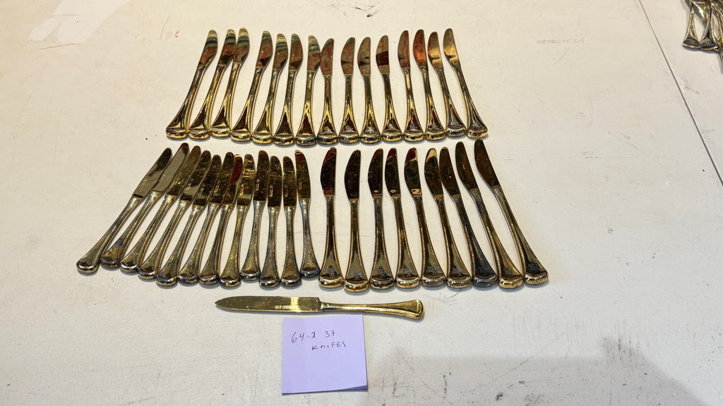 Set of 60 piece vintage cutlery set marked Mertens Solingen Germany
