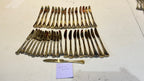 Set of 60 piece vintage cutlery set marked Mertens Solingen Germany