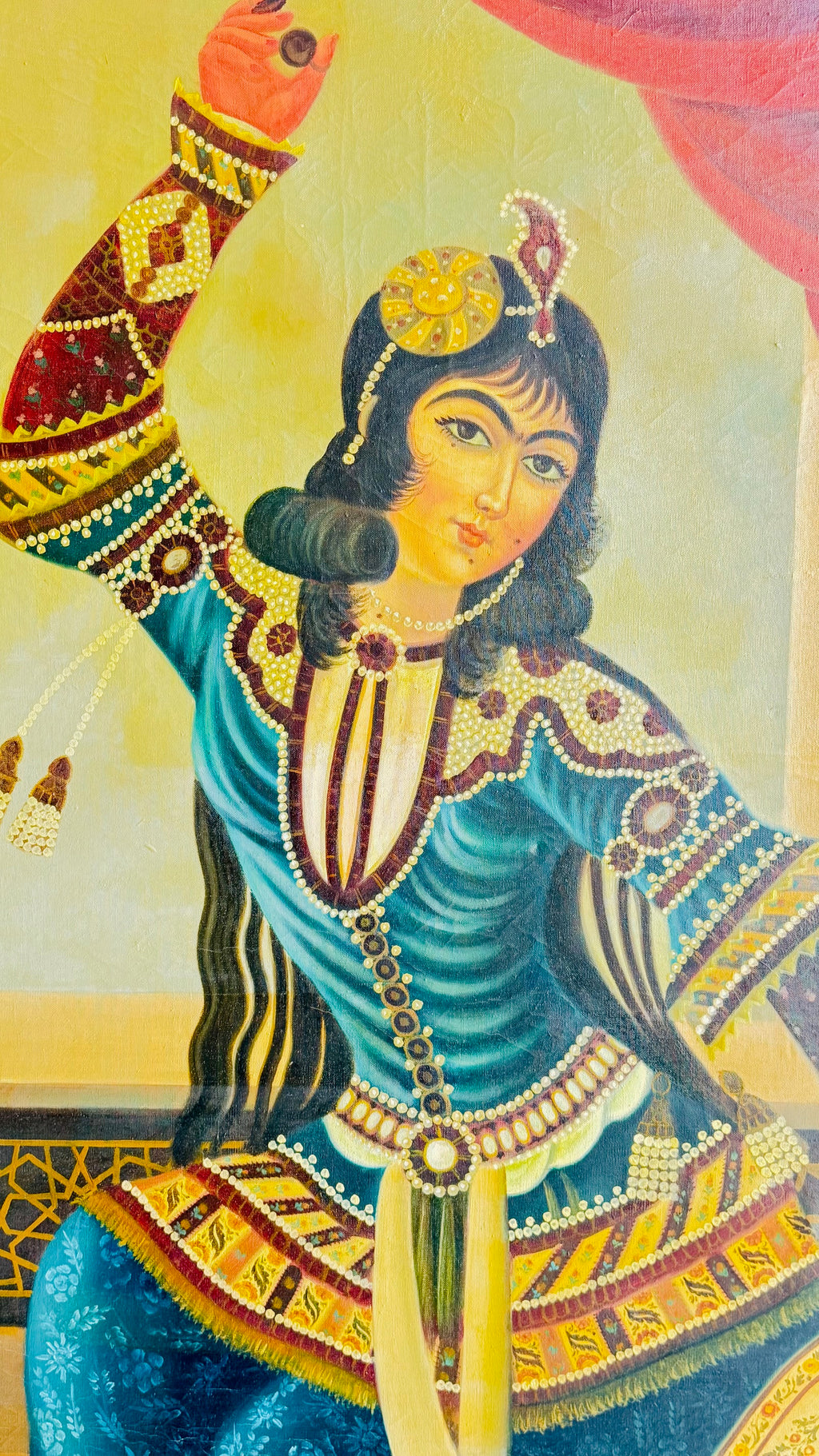 Qajar style oil painting (20th century)