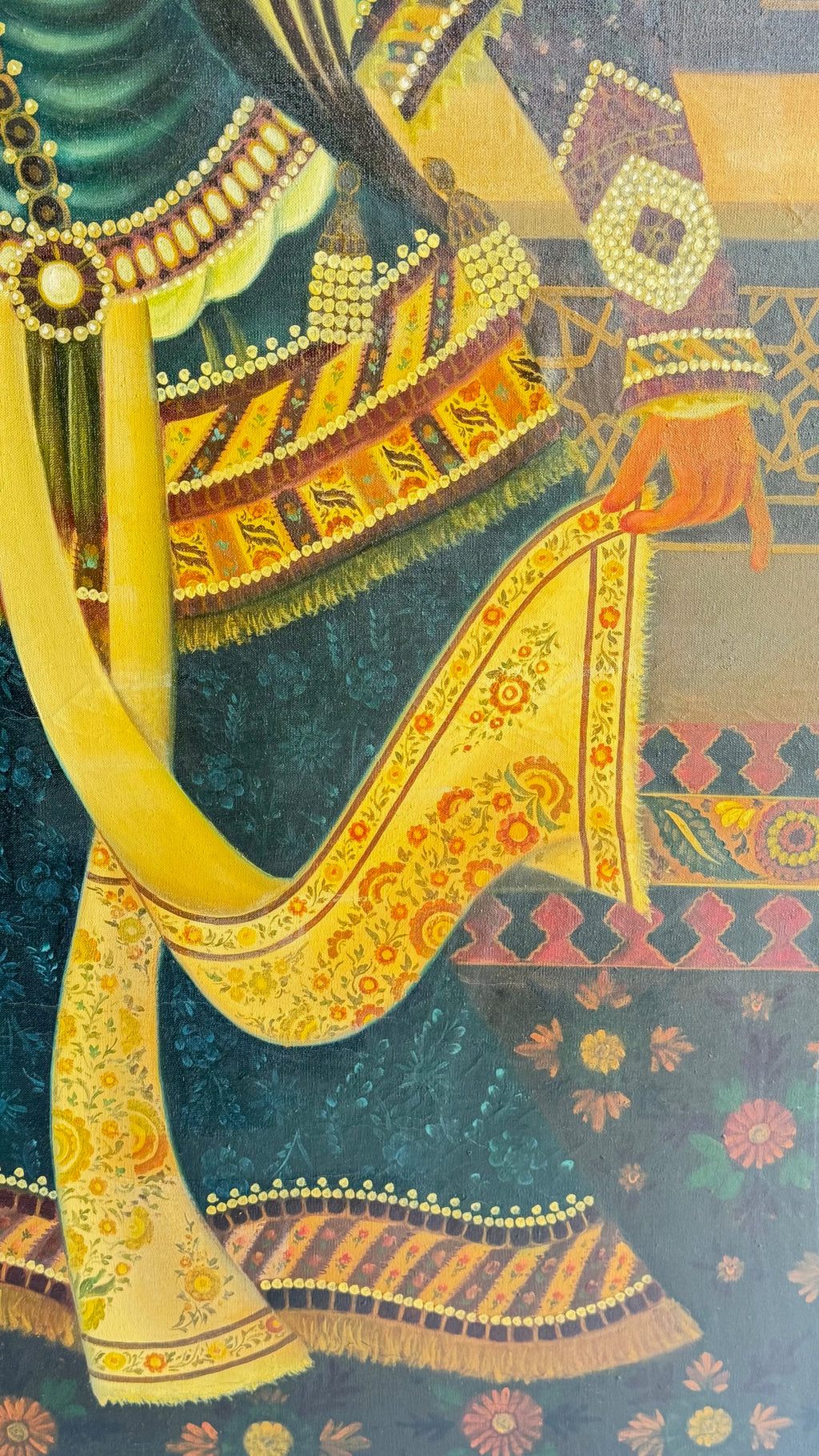 Qajar style oil painting (20th century)