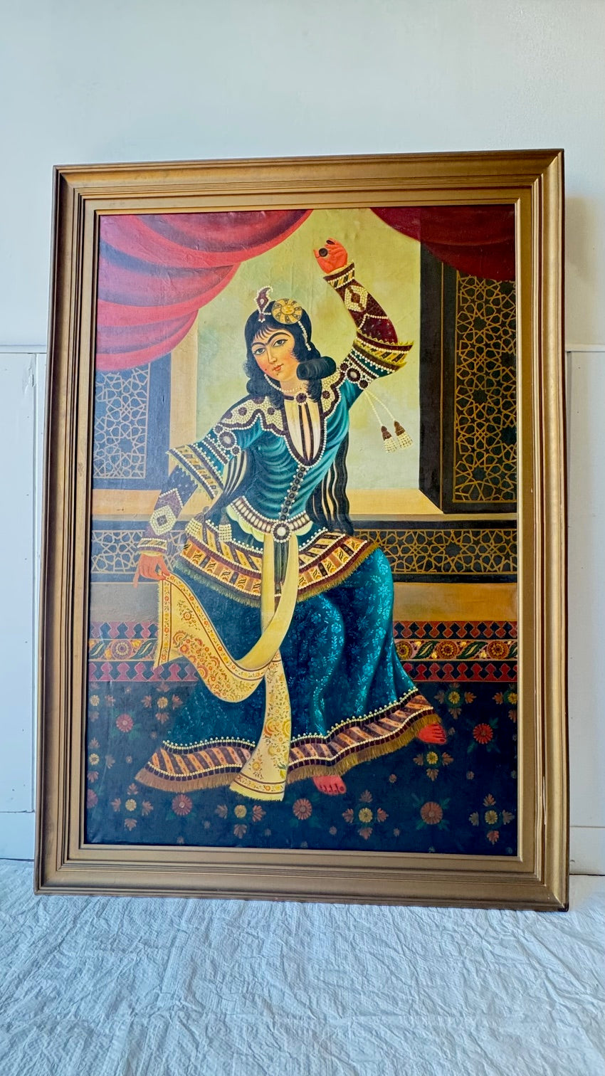 Qajar style oil painting (20th century)