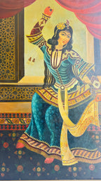 Qajar style oil painting (20th century)