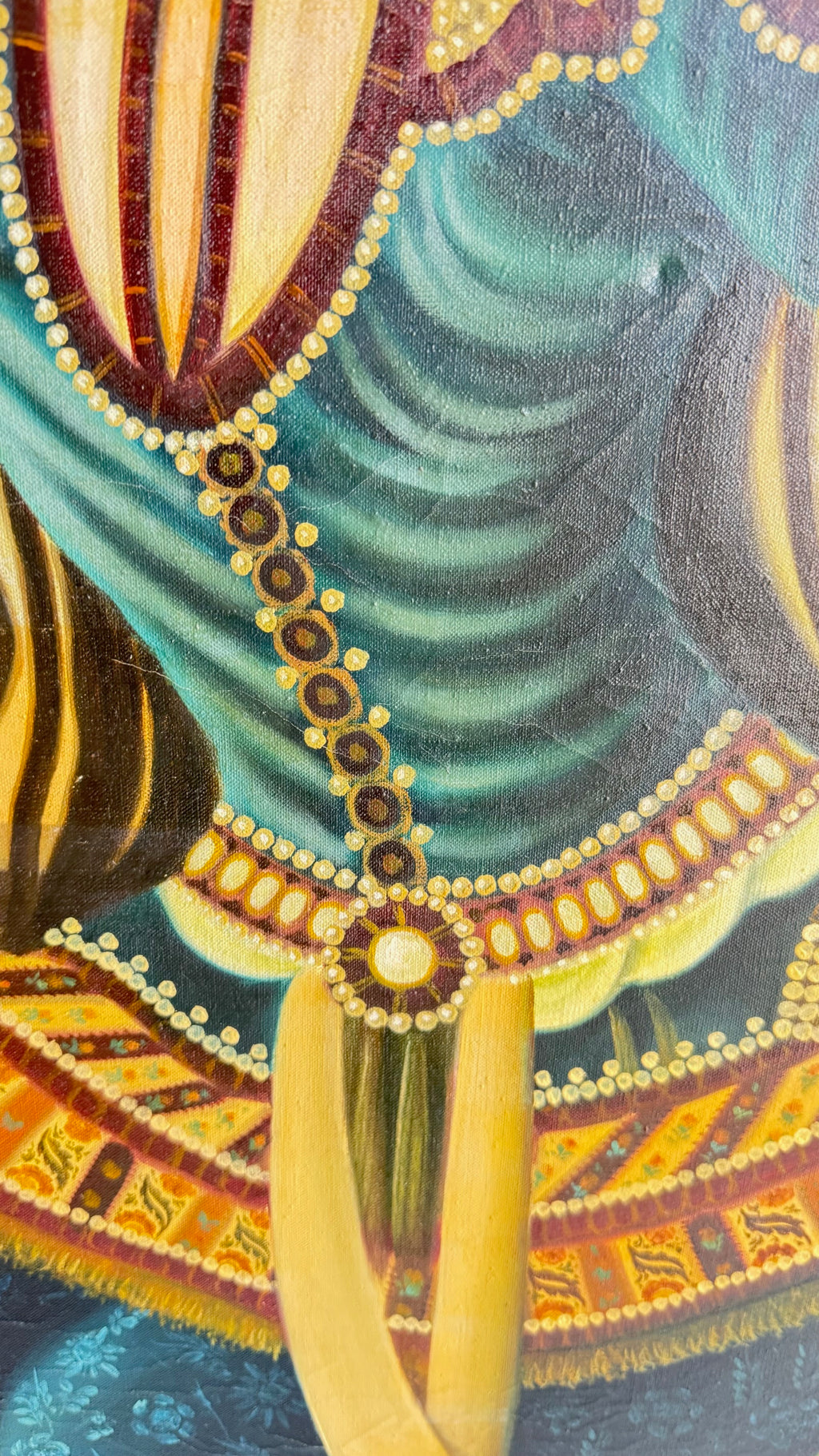 Qajar style oil painting (20th century)