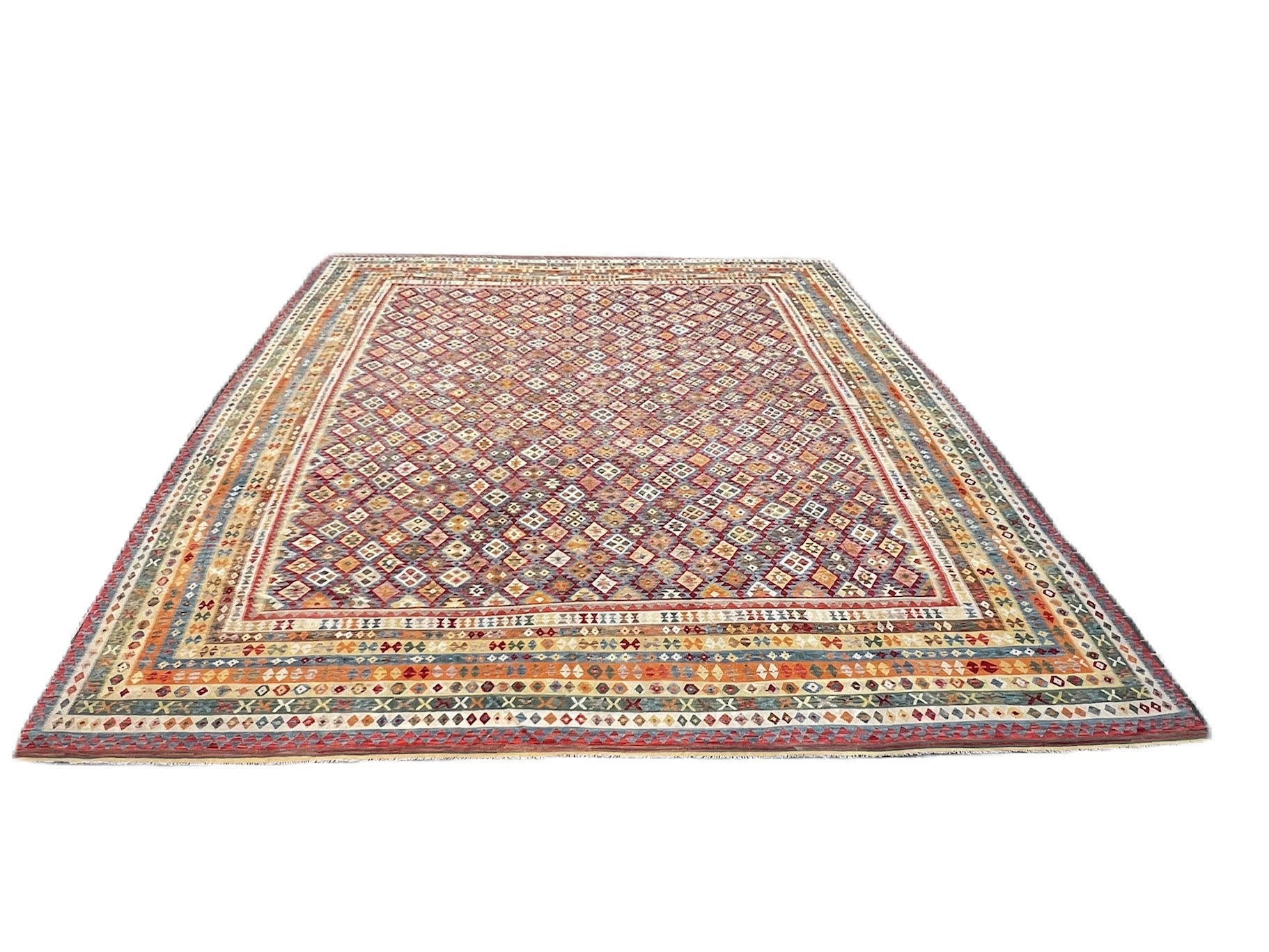 58754 Afghan Tribal Kilim 20'1