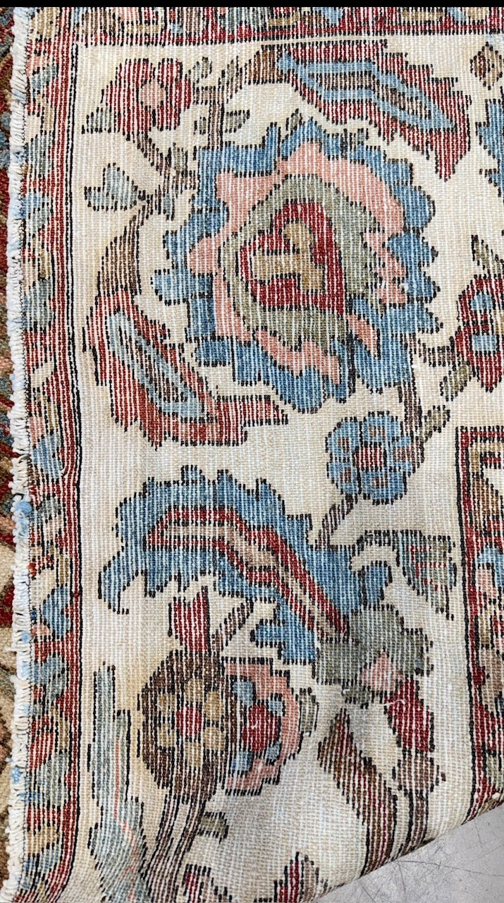 61335 Antique Persian Bakhtiar carpet 10'5" x 11'1"