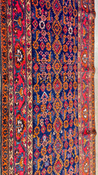37964 Vintage Persian Tribal Runner 3.8x17.3