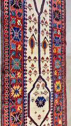 60079 Antique Persian Shahsavan Runner 3'3"X14'8"