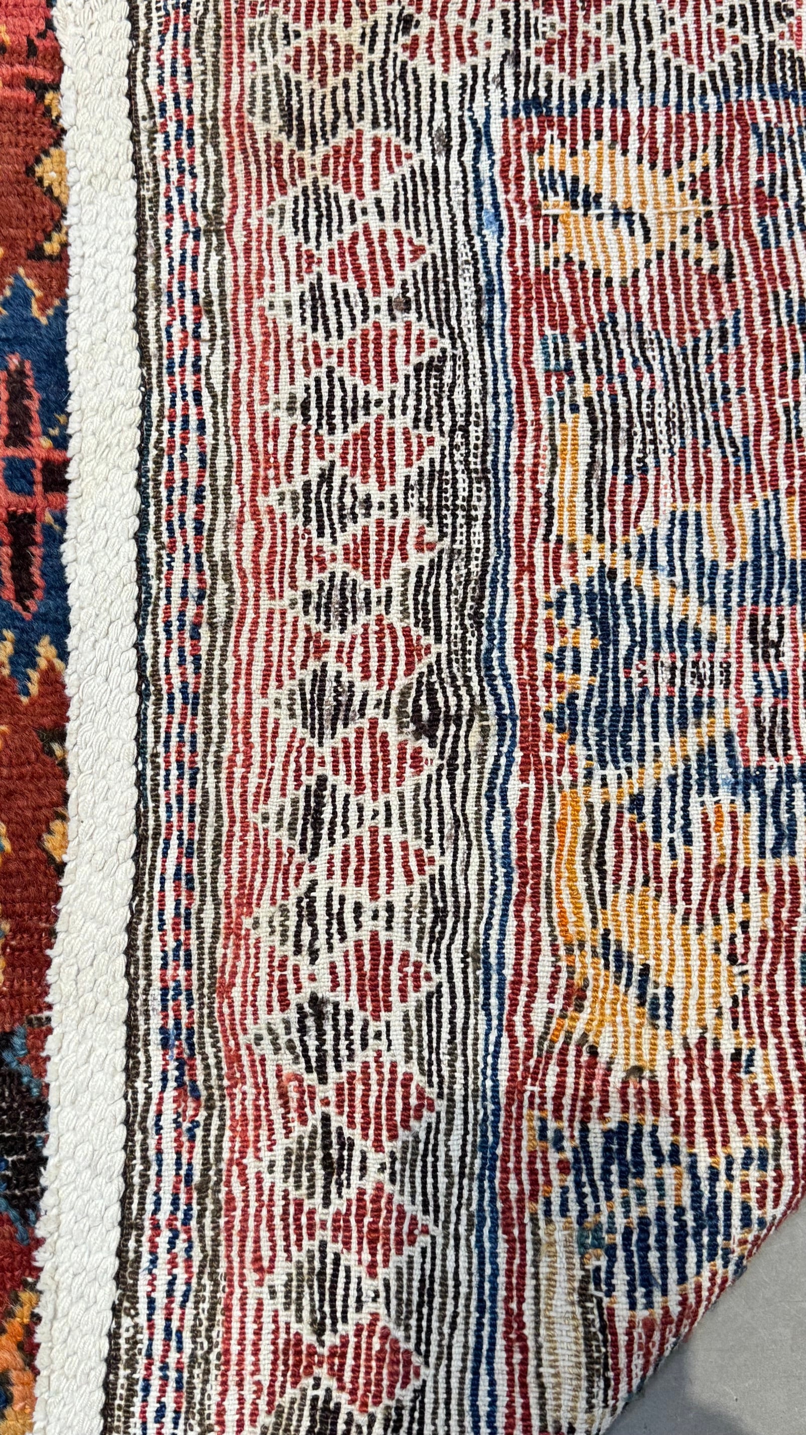 60079 Antique Persian Shahsavan Runner 3'3"X14'8"