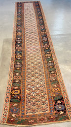 62133 Antique Kurdish runner 3.02x15.08