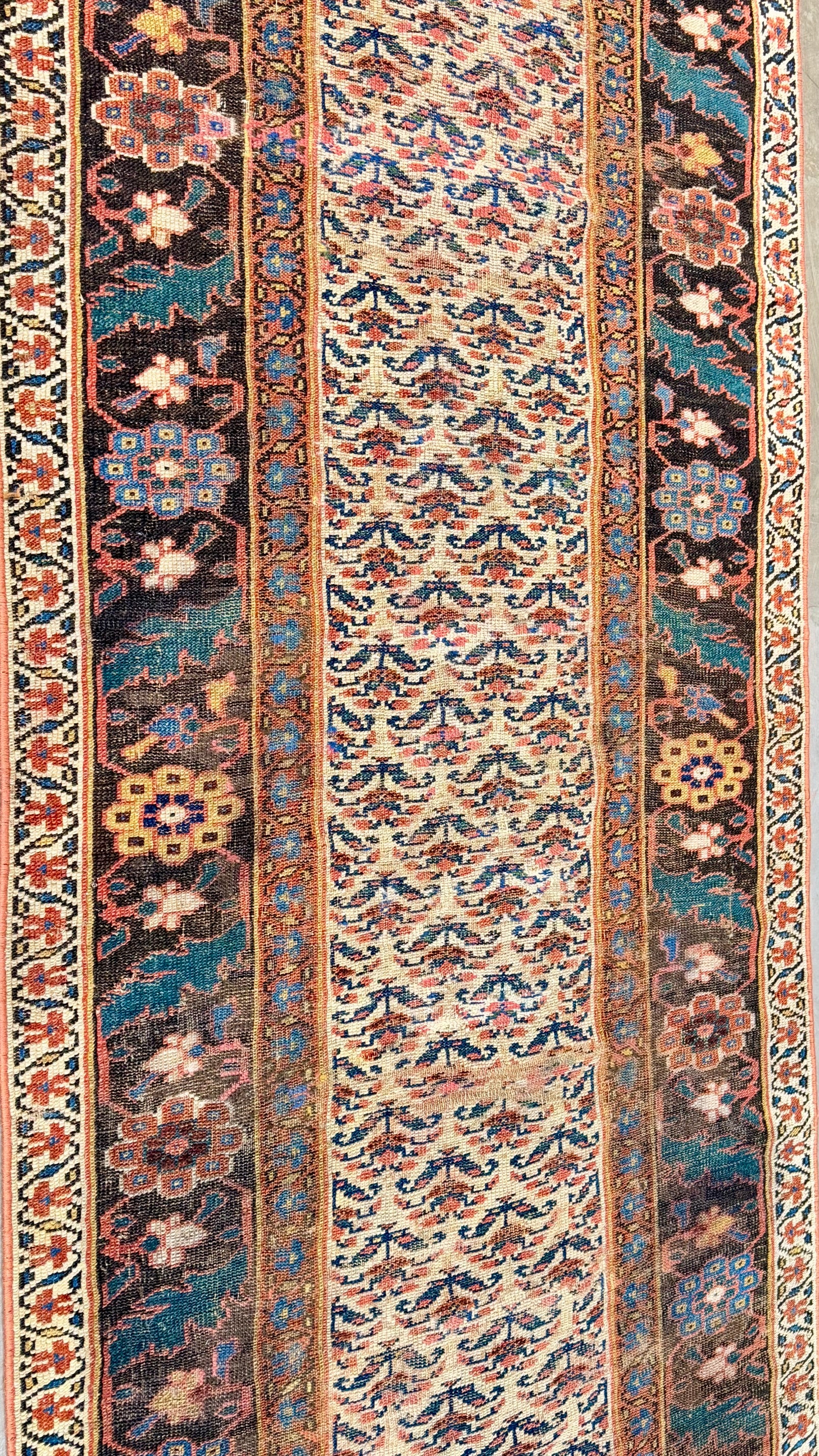 62133 Antique Kurdish runner 3.02x15.08