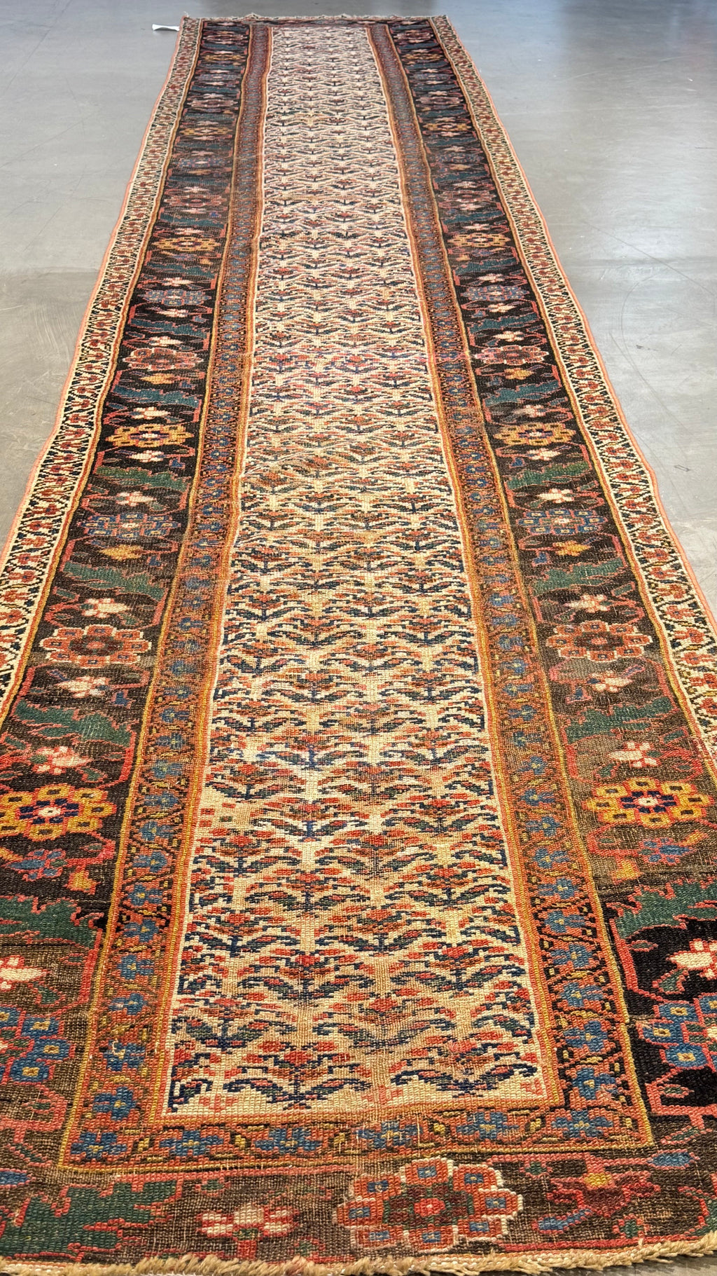 62133 Antique Kurdish runner 3.02x15.08