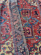 92425 Antique Iran Heriz Karajeh