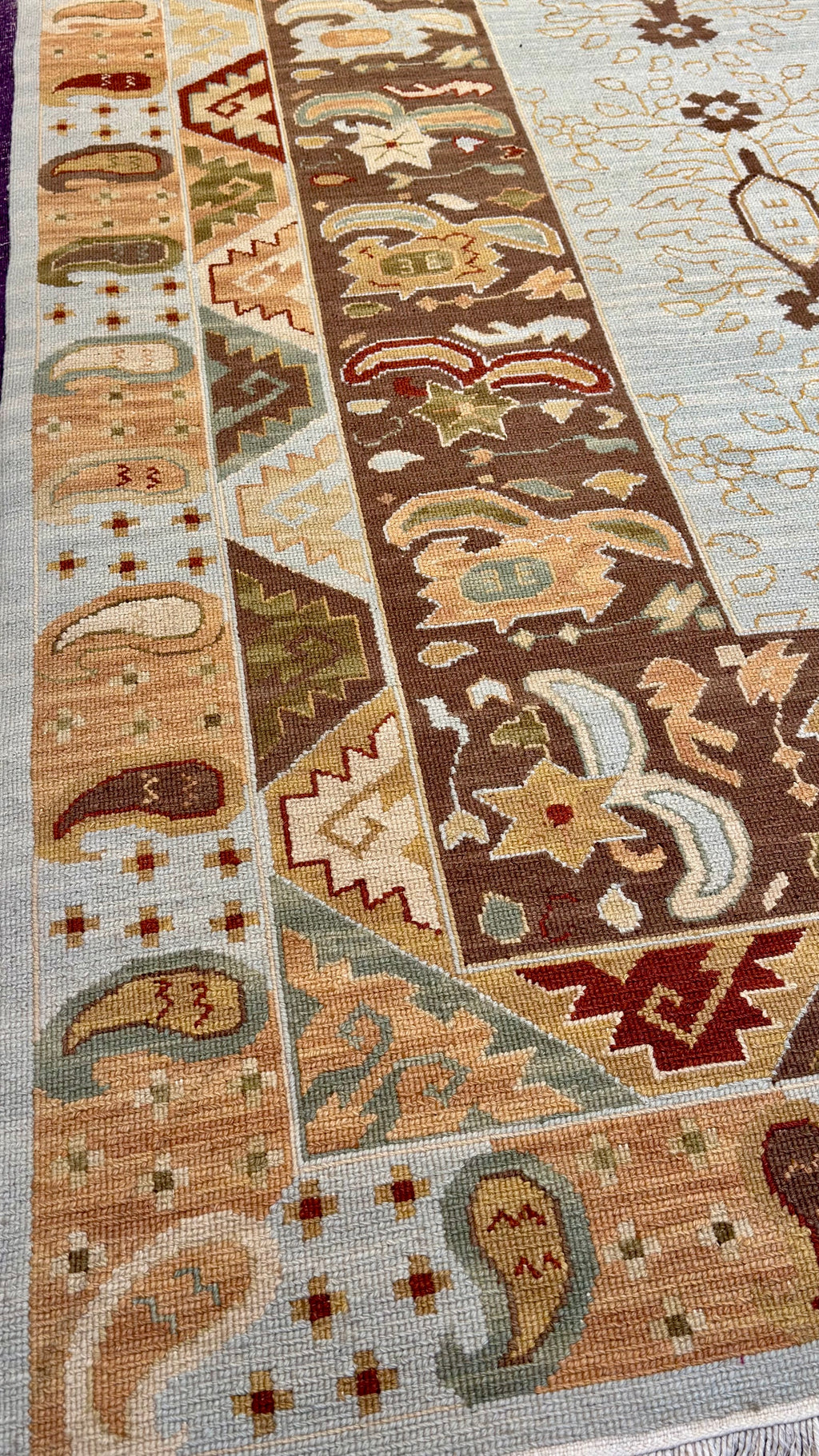 54282 Ukrainian Design Rug Sumak Weave 10' x 14'