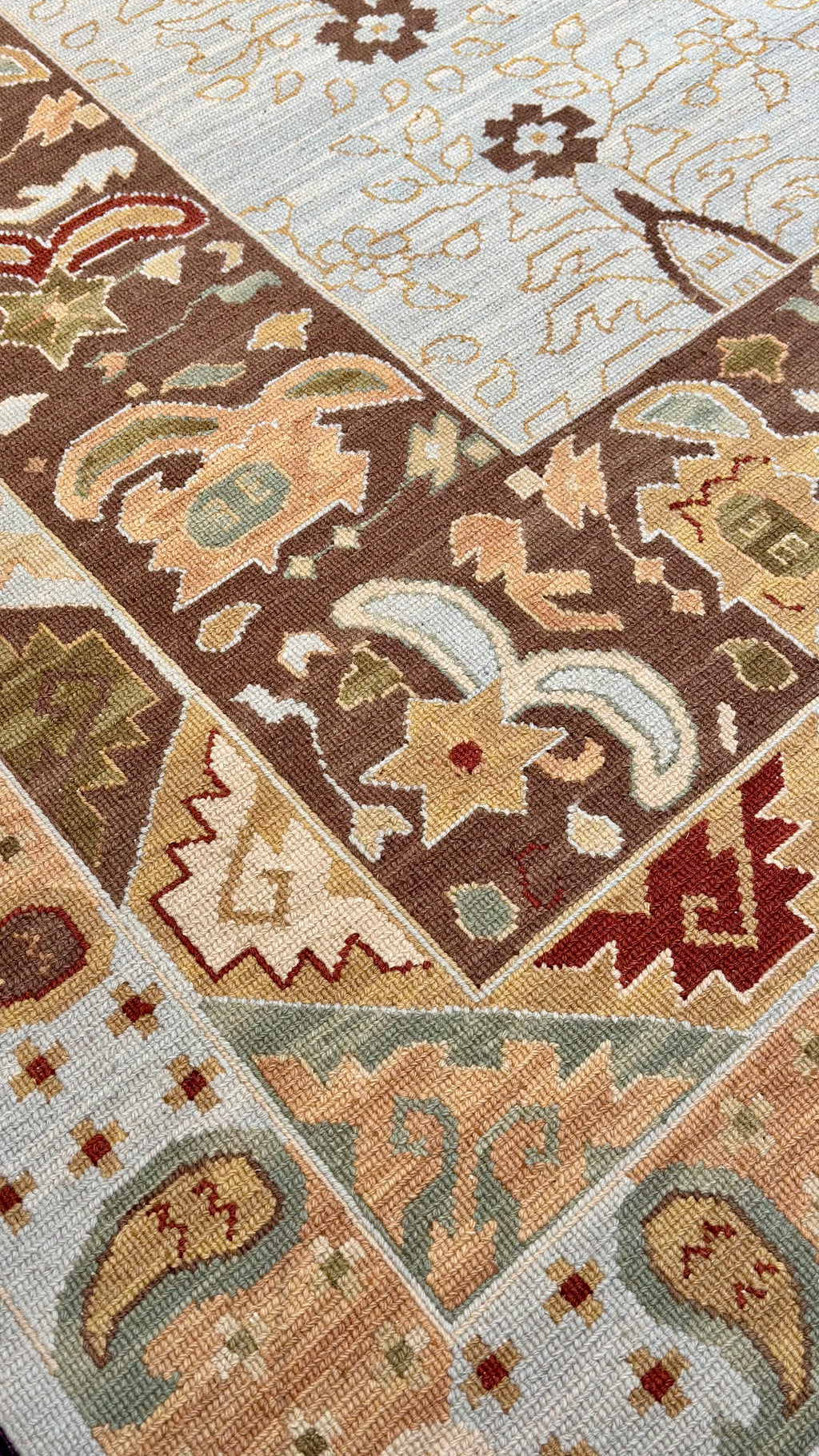 54282 Ukrainian Design Rug Sumak Weave 10' x 14'