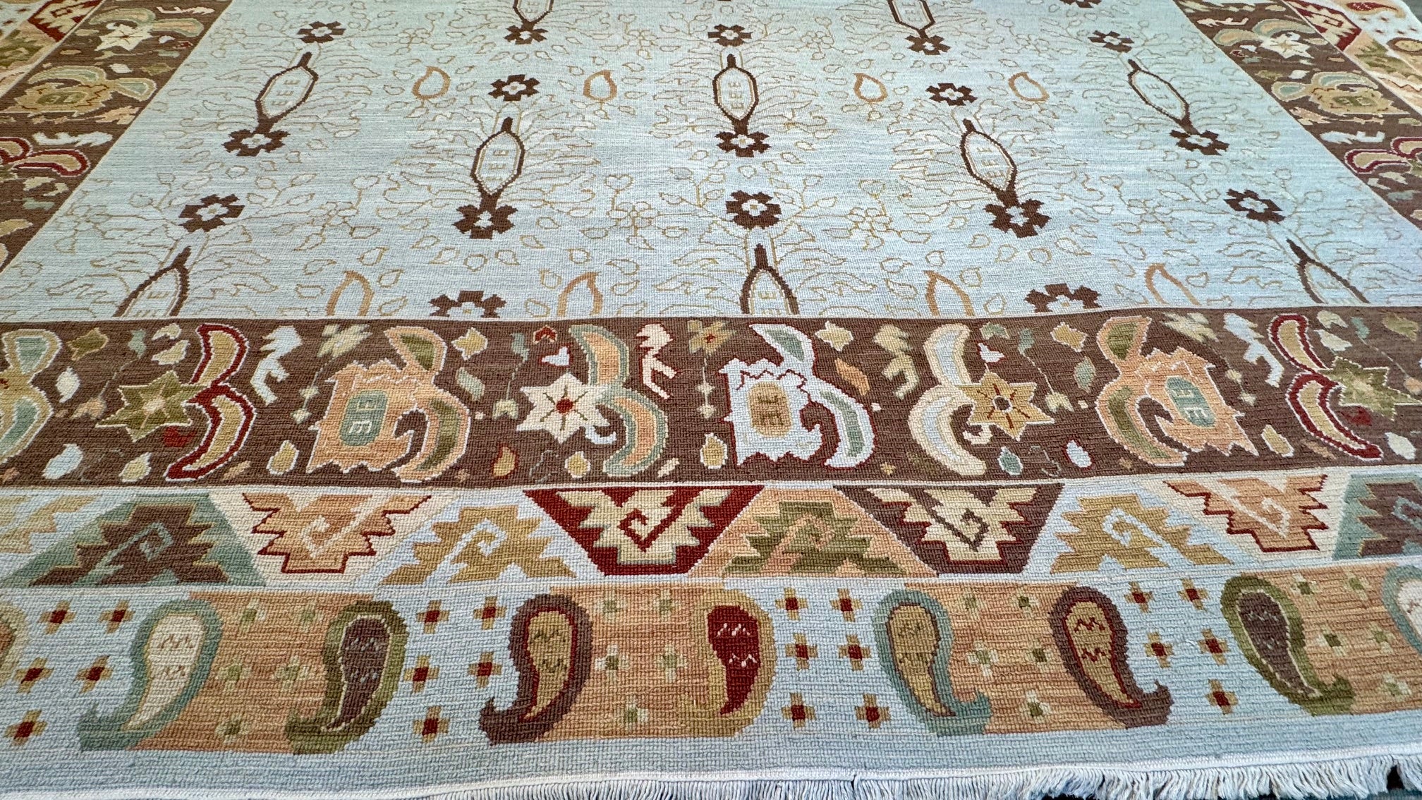 54282 Ukrainian Design Rug Sumak Weave 10' x 14'