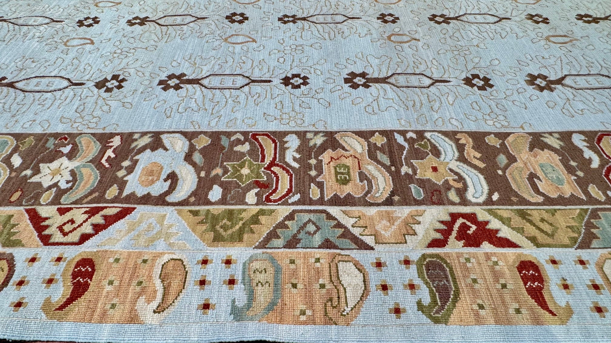 54282 Ukrainian Design Rug Sumak Weave 10' x 14'